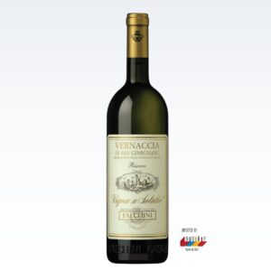 Fles Vigna a Solatio Riserva Vernaccia di San Gimignano – houtgerijpte witte wijn uit Toscane, van Casale Falchini